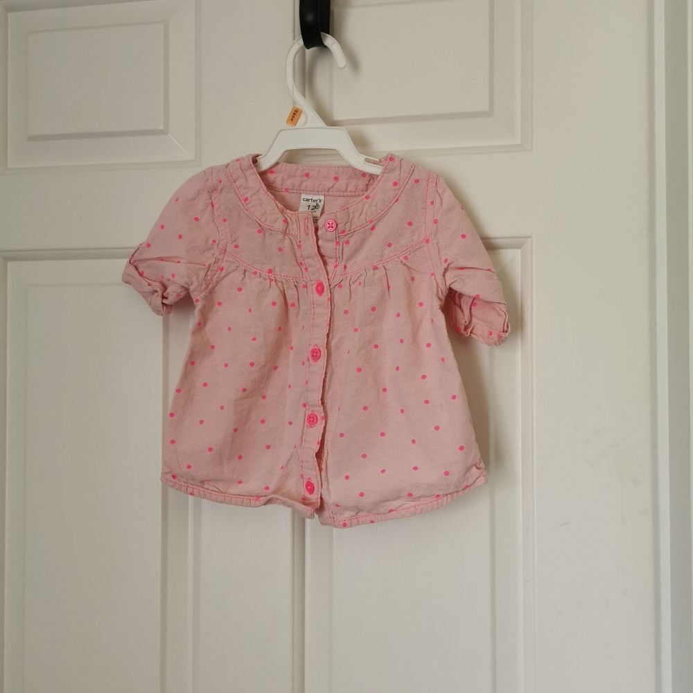 3/$15 Carter's 24 m blouse